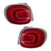 Coppia Fanali Posteriori Destro + Sinistro FIAT 500L 2012+ – Cornice Satinata Modello Trekking, originale 51945058, 51945059