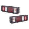 Coppia Fanali Posteriori Destro + Sinistro Universale Autocarro Tecnologia Ibrida 24V – Con Cablaggio
