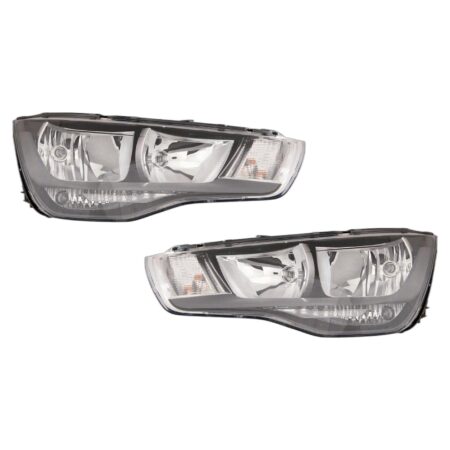 Coppia Fari Anteriori Destro + Sinistro Audi A1 2010-2013 – Parabola Nera Con Motore Elettrico, originale 8X0941004