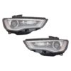 Coppia Fari Anteriori Destro + Sinistro Audi A3 2012-2015 – 3/4/5 Porte Xenon Parabola Interna Grigia C/Motore A Led
