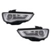 Coppia Fari Anteriori Destro + Sinistro Audi A3 2012-2015 – 3/4/5 Porte Xenon Parabola Interna Nera C/Motore A Led