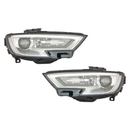Coppia Fari Anteriori Destro + Sinistro Audi A3 2016+, originale 8V0941006E, 8V0941044E