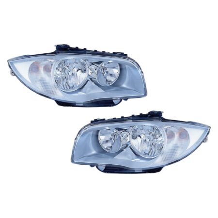 Coppia Fari Anteriori Destro + Sinistro BMW Serie 1 2004-2006, originale 6 924 486, 63 12 6 924 486