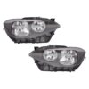 Coppia Fari Anteriori Destro + Sinistro BMW Serie 1 F20 5 Porte – F21 3 Porte 2012-2014 – C/Motore Parabola Nera, originale