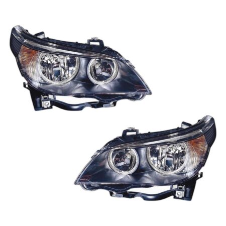Coppia Fari Anteriori Destro + Sinistro BMW Serie 5 2003+ – Modello E60, originale 63126910778, 63127165562