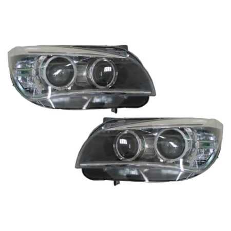 Coppia Fari Anteriori Destro + Sinistro BMW X1 E84 2012+ – Xenon A Led Afs Con Motore Parabola Nera, originale 63 11 7 290