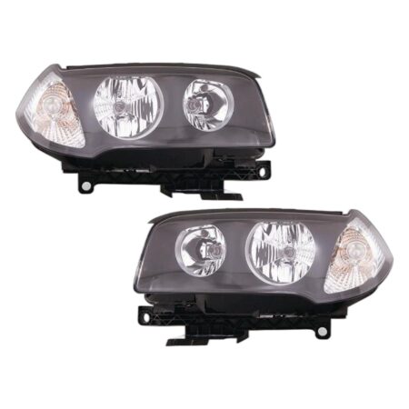 Coppia Fari Anteriori Destro + Sinistro BMW X3 2004-2005 – Bianco Parabola Nera Con Motore, originale 63123418412