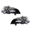 Coppia Fari Anteriori Destro + Sinistro BMW X5 E70 2006-2009 – C/Motore Parabola Nera, originale 63127158928, 63127278046