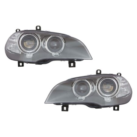 Coppia Fari Anteriori Destro + Sinistro BMW X5 E70 2010+ – Asf, originale 63117240792, 63117240791