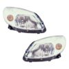 Coppia Fari Anteriori Destro + Sinistro Dacia Sandero 2008-2011 – Parabola Cromata, originale 8200733877, 8200733878