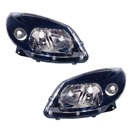 Coppia Fari Anteriori Destro + Sinistro Dacia Sandero 2008-2011 - Parabola Nera