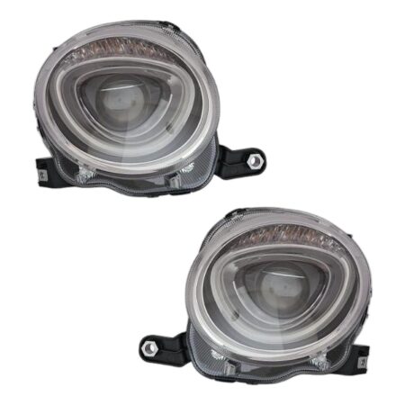 Coppia Fari Anteriori Destro + Sinistro FIAT 500 2015+ – Con Motore, originale 52007418, 52088871