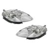 Paar Scheinwerfer Rechts + Links FIAT Bravo 2007-2009 - Verchromter Reflektor – Weiße Fahrtrichtungsanzeige