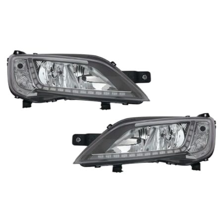 Coppia Fari Anteriori Destro + Sinistro FIAT Ducato 2014+ – Con Luce Diurna A Led Con Motore, originale 1374293080