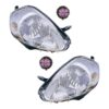 Coppia Fari Anteriori Destro + Sinistro FIAT Grande Punto 2008+ – Parabola Cromata, originale 51840989, 51840995