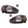 Coppia Fari Anteriori Destro + Sinistro FIAT Grande Punto 2008+ – Parabola Nera, originale 51840999, 51840993