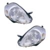 Coppia Fari Anteriori Destro + Sinistro FIAT Grande Punto – Parabola Cromata Con Motore, originale 51701594, 51701593