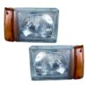 Coppia Fari Anteriori Destro + Sinistro FIAT Panda 750 Depo – Con Lente Arancio Predisposizione Regolazione Elettrico