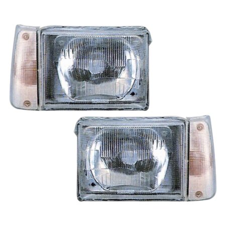 Coppia Fari Anteriori Destro + Sinistro FIAT Panda 750 Depo – Con Lente Bianca, originale 46421732, 46421733