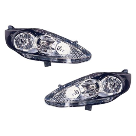 Coppia Fari Anteriori Destro + Sinistro Ford Fiesta 2008-2012 - Parabola Nera