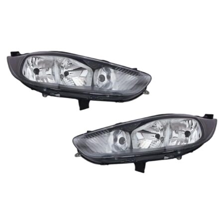 Coppia Fari Anteriori Destro + Sinistro Ford Fiesta 2013-2016 - Parabola Nera