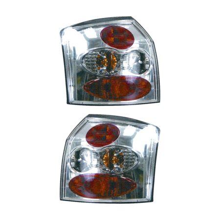 Coppia Fanali Posteriori Audi A4 2000 Station Wagon Modello Lexus Cromato