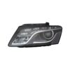 Coppia Fari Anteriori Audi Q5 2008 Con Lenticolare Parabola Nera Diurna LED con Motore – foto 3