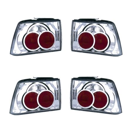 Coppia Fendinebbia Alfa Romeo 155 Modello Lexus Cromato - H3