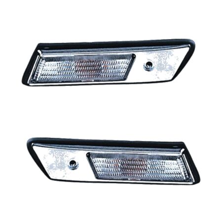 Coppia Fanali Posteriori BMW Serie 3 E36 91 Bianco Cornice Cromata