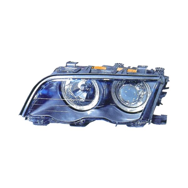 Coppia Fari Anteriori BMW Serie 3 E46 Parabola Nera Tecn. Celis Clenticolar – H7 – Sostituzione Fari Alogeni – foto 3