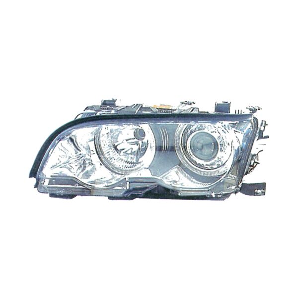 Coppia Fari Anteriori BMW Serie 3 E46 Coupe’ Parabola Cromata Tecn. Celis Clent. – H7 – Sostituzione Fari Alogeni – foto 3