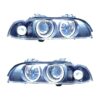 Coppia Fari Anteriori BMW Serie 5 E39 95′ Parabola Nera Tecn. Celis Clenticolare – H7 – Sostituzione Fari Alogeni