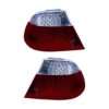 Paar Rückleuchten BMW Serie 3 E46 Coupé Weiß-rot LED