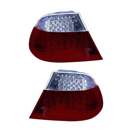 Coppia Fanali Posteriori BMW Serie 3 E46 Coupe' Bianco-rosso LED