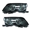Coppia Fari Anteriori BMW Serie 3 E46 2002 Berlina Con Lent. Tecn. Celis Par. Nera – H7 – Sostituzione Fari Alogeni
