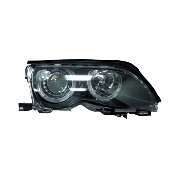 Coppia Fari Anteriori BMW Serie 3 E46 2002 Berlina Con Lent. Tecn. Celis Par. Nera – H7 – Sostituzione Fari Alogeni – foto 3
