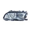 Coppia Fari Anteriori BMW Serie 3 E46 Coupe’ 2001 Con Lenticolare Tecnologia Celis Cromata – H7 – Sostituzione Fari Alogeni