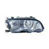 Coppia Fari Anteriori BMW Serie 3 E46 Coupe’ 2001 Con Lenticolare Tecnologia Celis Cromata – H7 – Sostituzione Fari Alogeni