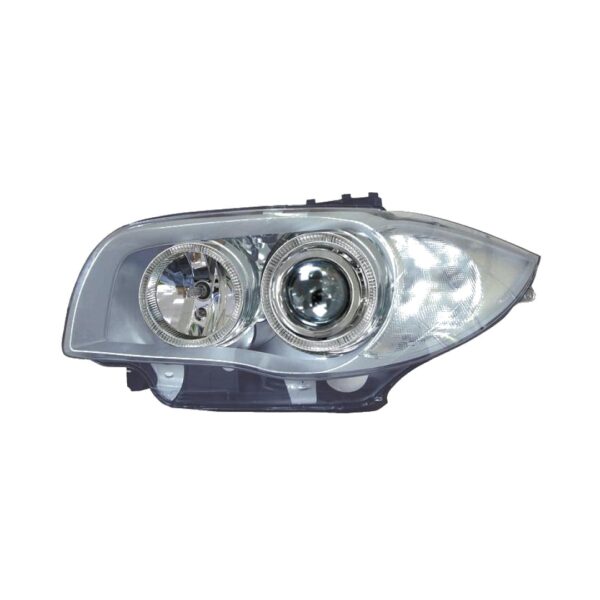 Coppia Fari Anteriori BMW Serie 1 2004 Con Lenticolare Tecn. Celis Par. Cromata – foto 3
