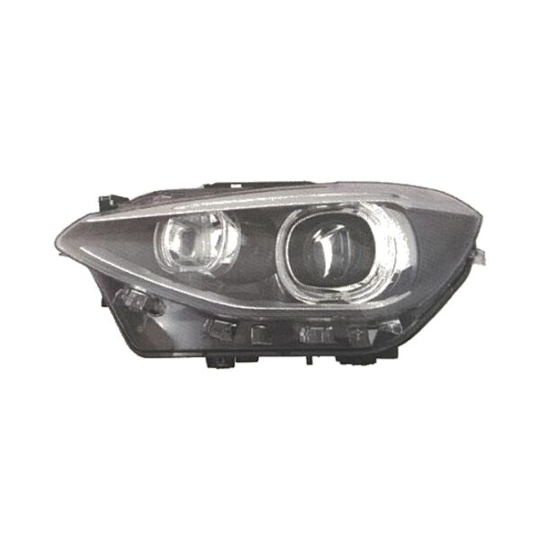 Coppia Fari Anteriori BMW Serie 1 F20 5 Porte – F21 3 Porte 2012 Parabola Nera Diurna LED con Motore – foto 4