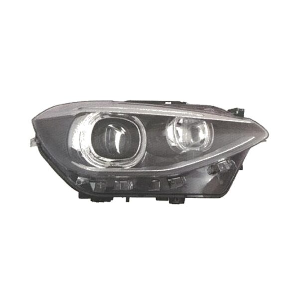 Coppia Fari Anteriori BMW Serie 1 F20 5 Porte – F21 3 Porte 2012 Parabola Nera Diurna LED con Motore – foto 3