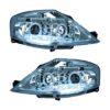 Coppia Fari Anteriori Citroen C3 Con Lenticolare Cromato Regolazione Manuale