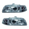 Paar Scheinwerfer Fiat Punto 93 Celis-Technologie, mit Leuchte Crystal