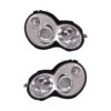 Coppia Fari Anteriori Mercedes Classe C Sport Coupe’ 2001 Con Lenticolare Cromato – H7 – Sostituzione Fari Alogeni