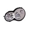 Coppia Fari Anteriori Mercedes Classe C Sport Coupe’ 2001 Con Lenticolare Cromato – H7 – Sostituzione Fari Alogeni – foto 3