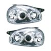 Coppia Fari Anteriori Opel Corsa 93 Clenticolare Cromato