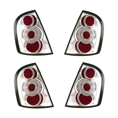 Coppia Fanali Posteriori Skoda Fabia Modello Lexus Cromato