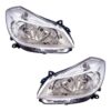 Coppia Fari Anteriori Destro + Sinistro Renault Clio 2005-2008 – Parabola Cromata, originale 260100203R, 7701061069