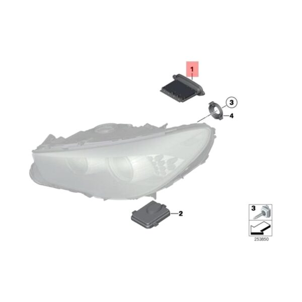Centralina Xenon Ballast – BMW Serie 5 F10 F11 2009-2017 – 63117409579 – foto 4