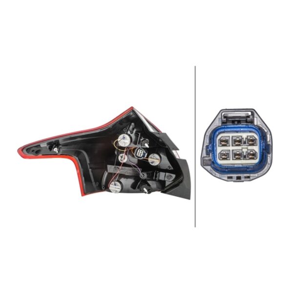 Fanale Destro Ford Focus III 2011+ – LED Originale HELLA – foto 2